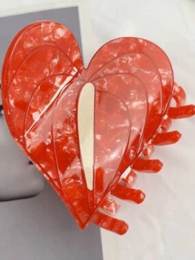 Anthurium Flower Hair Clip, BNWT